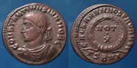 Roman Empire nummus CONSTANTINUS II Caesar, CONSTANTIN II César, nummus Thessalonica en 324, CAESARUM NOSTRORUM VOT X, 18,5 mm, 3,66g, RIC.128 TTB+/ -
