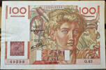 Billets émis sous le gouvernement provisoire 100 Francs 100 Francs jeune paysan 16.5.1946, Q.43 / 49598, F.28 TTB+ -
