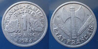 France 1 Franc 1 Franc 1944 B, Etat Français, Gad.471 TTB+ -