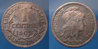 France 1 centime 1 centime Daniel Dupuis 1902, Gad.90 Tâches sinon TTB+ -