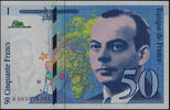 Billets de la cinquième République 50 Francs 50 Francs Saint Exupéry 1993, H005876501, F.72/2 NEUF -