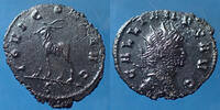 Roman Empire antoninianus GALLIENUS, GALLIEN, antoninianus Roma, Bouc à gauche, Ziege, Goat, 18x21mm, 2,98 grms, RIC 207 TTB/TTB+ -