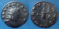 Roman Empire antoninien GALLIENUS, GALLIEN, antoninien Rome en 261, VIRTUS AUG / P, RIC.317, 19mm, 3,96 grms, TTB/TTB+ -