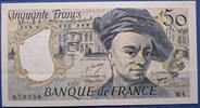 Billets de la cinquième République 50 Francs 50 Francs Quentin de la Tour 1977, W.4/670556, F.67/2 1 pli central peu marqué, SPL -