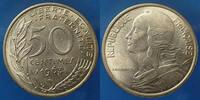 France 50 centimes 50 centimes Marianne 1963 col à 4 plis, Gad.427 Quasi SUP -