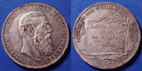 Allemagne, Deutschland, Kaiserreich, Empire Friedrich III, médaille en métal argenté, Auf seine tod 1888, 39mm, TB à TTB - silver -
