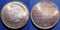   Allemagne, Deutschland, Munchen, Munich Munchen, Munich, Carl M. von Bauernfeind, les 100 ans de l école technique, médaille en argent 1868-196...