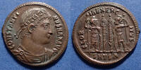 Roman Empire nummus Constantinus Magnus, Constantin Ier le Grand, nummus Thessalonica en 335-336, Gloria Exercitus, RIC 198, 19mm, 2,50g, SPL -