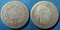 France 1/2 franc Louis Philippe, 1/2 franc 1845 A Paris, Gad.408 B/TB -