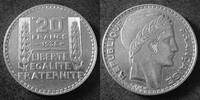 France 20 Francs 20 Francs Turin 1938, 3e République, Gad.852, 20,00g, TTB -