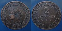 France 2 centimes 2 centimes 1886 A, Cérès d'Oudiné, G.105 SUP -