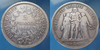 France 5 Francs 5 Francs Hercule 1848 D Lyon, Gad.683, coups sur tranche... 181.74 US$  +  10.69 US$ shipping