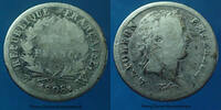 France demi franc Napoléon Ie, demi franc 1808 W Lille, G.398, B à TB -