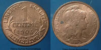 France 1 centime 1 centime Daniel Dupuis 1904, G.90 petites tâches à l'avers sinon SUP -