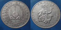 Djibouti, République 100 francs Djibouti, République de Djibouti, 100 francs 1977, TTB+ -