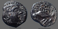 bronze  Senones, Senons Senones, Senons  GIAMILOS SIINV, oiseau à gauche, DT 2631, 14x16mm, 3,68g, P.SUP vz