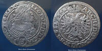 3 kreuzer  Schlesien Breslau, Silésie, RDR RDR, Schlesien, Breslau, Silésie, Léopold I  1665 SH, Herinek 1532, 1,55g, TTB ss