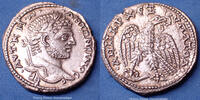 Syria, Syrie, Caracalla tétradrachme Caracalla, Syria, Antioche ou Orontum, tétradrachme 214-215 après JC, Aigle et serpent, Prieur 217, 26mm, 11,43g, SUP -