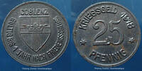Coblenz Allemagne 25 pfennig Coblenz 25 pfennig 1918 Funck 80.2 légère o... 5.82 US$  +  11.64 US$ shipping