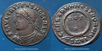 Roman Empire nummus Crispus, nummus Thessalonica en 324, Caesarum Nostro... 37.26 US$  +  11.64 US$ shipping