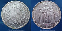 France 5 Francs 5 Francs Hercule 1873 A Paris, G 745a, TB à TTB s-ss 34.93 US$  +  11.64 US$ shipping