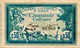 Alg&eacute;rie - Oran 50 centimes 1915 Chambre de commerce - billet 19 mai 1915... 13.89 US$  +  11.57 US$ shipping