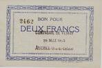 Auchel 2 Francs 1915 Compagnie de Ferfay - bon pour - P.62.22 Neuf 20.83 US$  +  11.57 US$ shipping