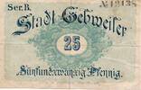 Gebweiler - Guebwiller 25 Pfennig Non dat&eacute; Stadt - Ville - billet d'Alsa... 23.15 US$  +  11.57 US$ shipping