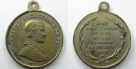 Religion Monseigneur AFFRE, Archevêque de Paris, 27 Juin 1848, médaillette avec bélière 23 mm, TTB -