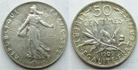 France 50 centimes 50 centimes Semeuse de Roty, 1909, G.420 TTB+ -