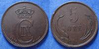 Denmark - Danemark 5 Ore 1906 Christian IX - KM.794.2 Fast VZ 23.15 US$  +  11.57 US$ shipping