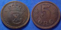 Denmark - Danemark 5 Ore 1917 Christian X - KM.814.1 SS 13.89 US$  +  11.57 US$ shipping