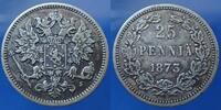 Finlande - Finland 25 pennia 1873 Alexander II - KM.6 Gute SS 25.46 US$  +  11.57 US$ shipping