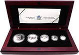 Kanada 15 Dollar 2003 Maple Leaf Hologram Set BU / Hologramm