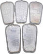 China  Shanghai EXPO 2010-Medaillen Set, 5x 20g 0.999 Silber Proof (PP)