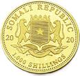 Somalia 1000 Schilling 2020 African Wildlife,RAR! Auflage 100 Stück Proof (PP) Proof
