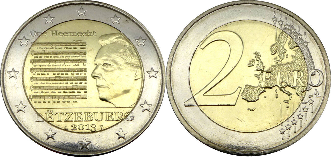 Luxemburg 2 Cent Münze 2013 - - Der Online Euromünzen