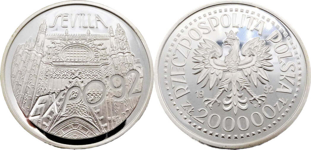 polen-200-000-zloty-1992-expo-92-proof-ma-shops