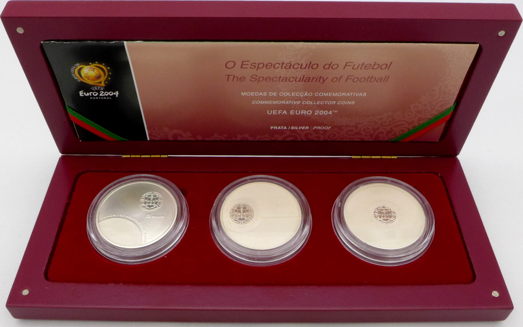 Portugal 24 Euro (3 x 8 Euro) The Spectacularity of Football - 3 x