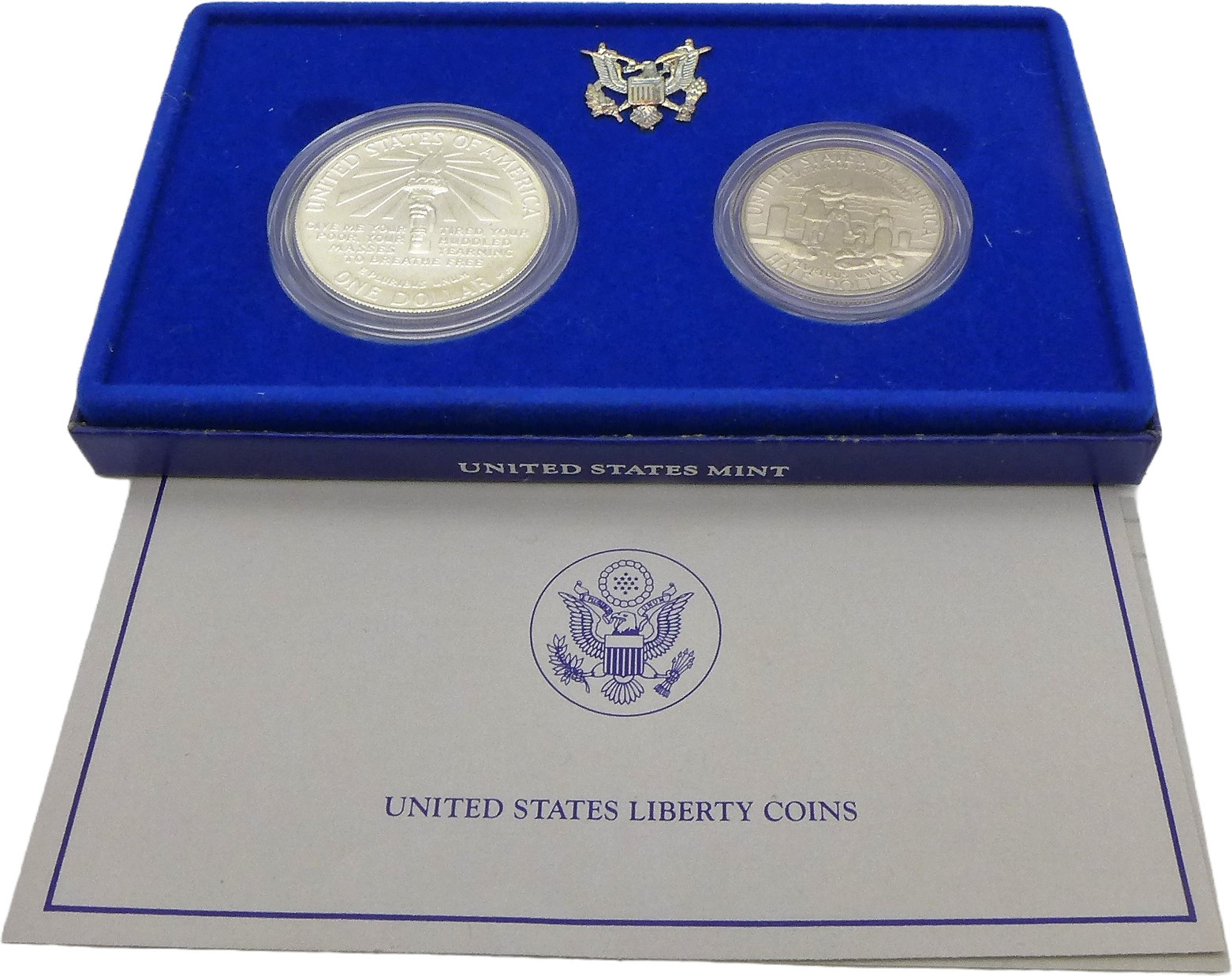 Vereinigte Staaten USA 1 5 Dollar 1986 Liberty Set BU MA Shops vereinigte-staaten-usa-1-5-dollar-1986-liberty-set-bu-ma-shops