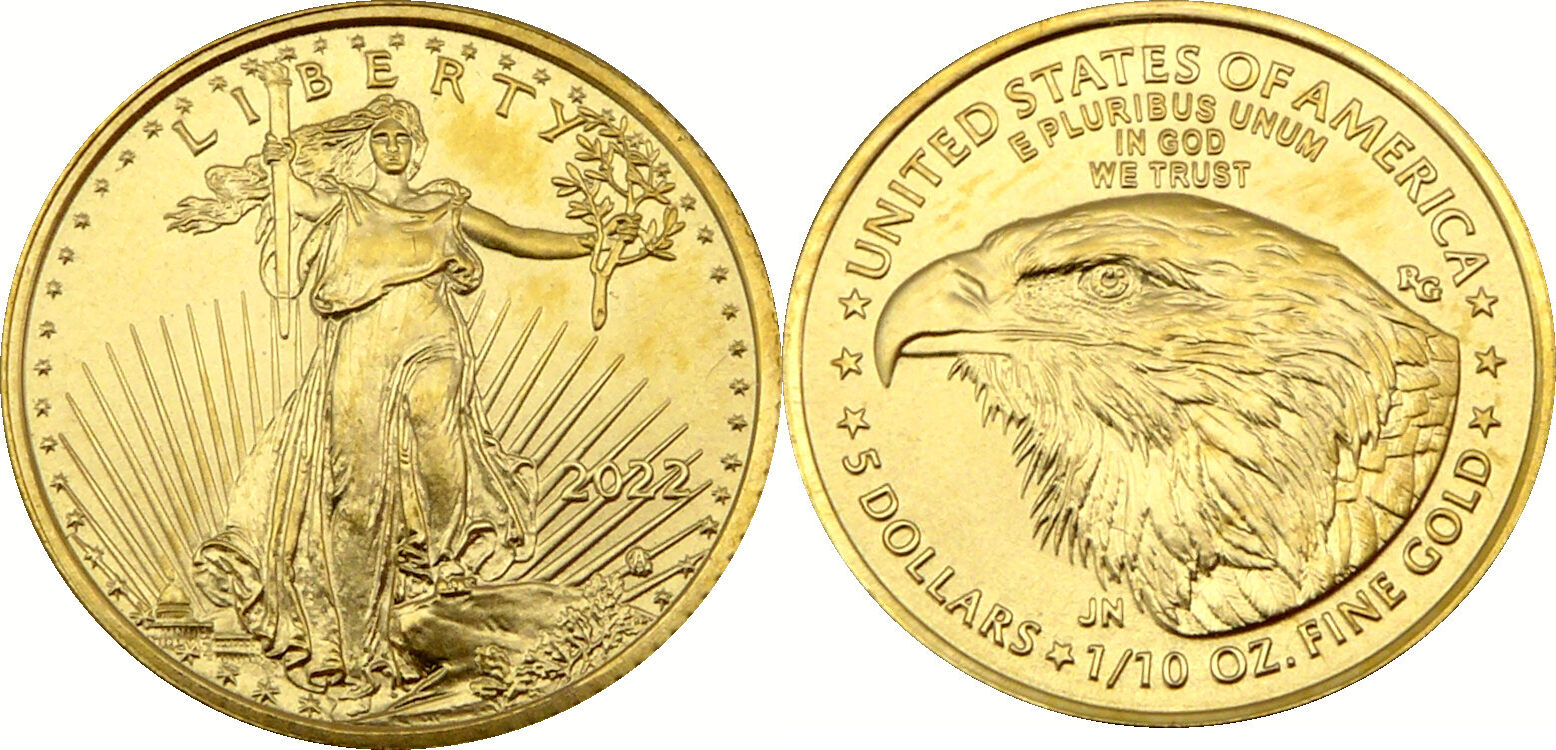 Американский Орел монета золото. Золотая монета Орел США. Золотые инвестиционные монеты в США. Золотая монета 1 доллар США. 10 долларов сша цена