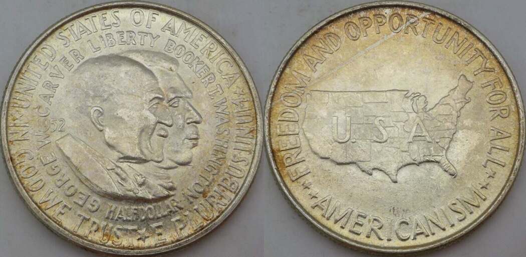 United States of America USA 1 2 Dollar Half Dollar 1952