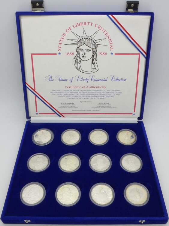 United States of America / USA 1 Dollars / $1 + Medaillen 1986 The
