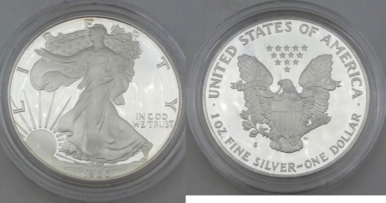 United States of America USA 1 Dollar 1986 S American Eagle