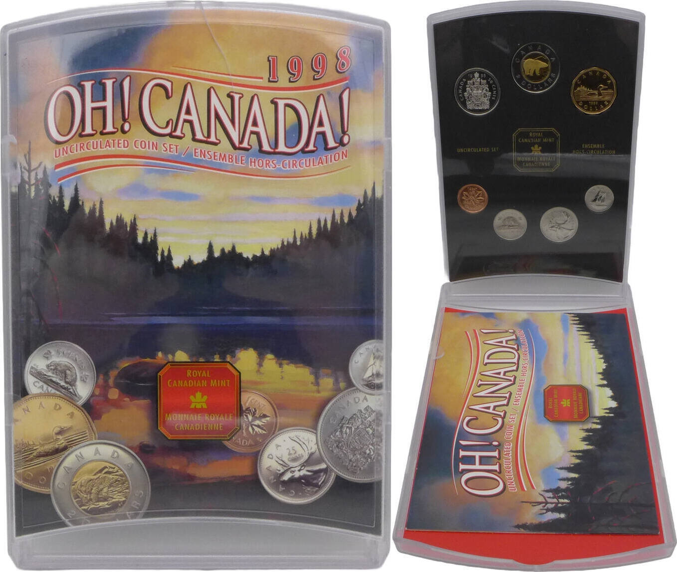 【記念硬貨】 OH! CANADA! 1998 コイン 1998 'Oh Canada!' Uncirculated Coin Set (W Mint Mark)