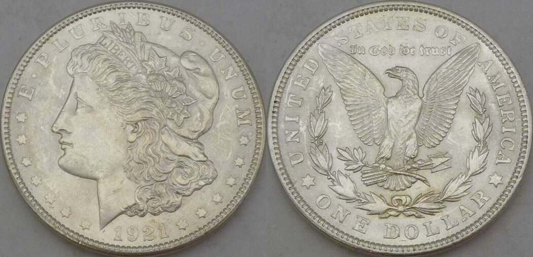 United States of America USA 1 Dollar 1921 One Dollar Morgan