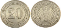 Deutschland / Kaiserreich 20 Pfennig 20 Pfennig - Deutsches Reich - J.14 -