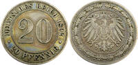 Deutsches Kaiserreich 20 Pfennig Jaeger 14 - 20 Pfennig - J.14 -