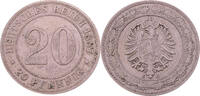 Deutschland / Deutsches Kaiserreich 20 Pfennig Zwanzig Pfennig - Kleiner Adler - CuNi - J.6 -