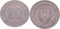 Deutschland / Deutsches Kaiserreich 20 Pfennig Zwanzig Pfennig - Kleiner Adler - CuNi - J.6 -